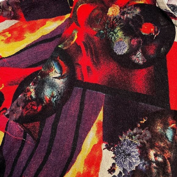 Colorful Tribal Print Dress Plus Size 5X Art You Wear‎ Zanzea Collection Linen - Picture 7 of 7